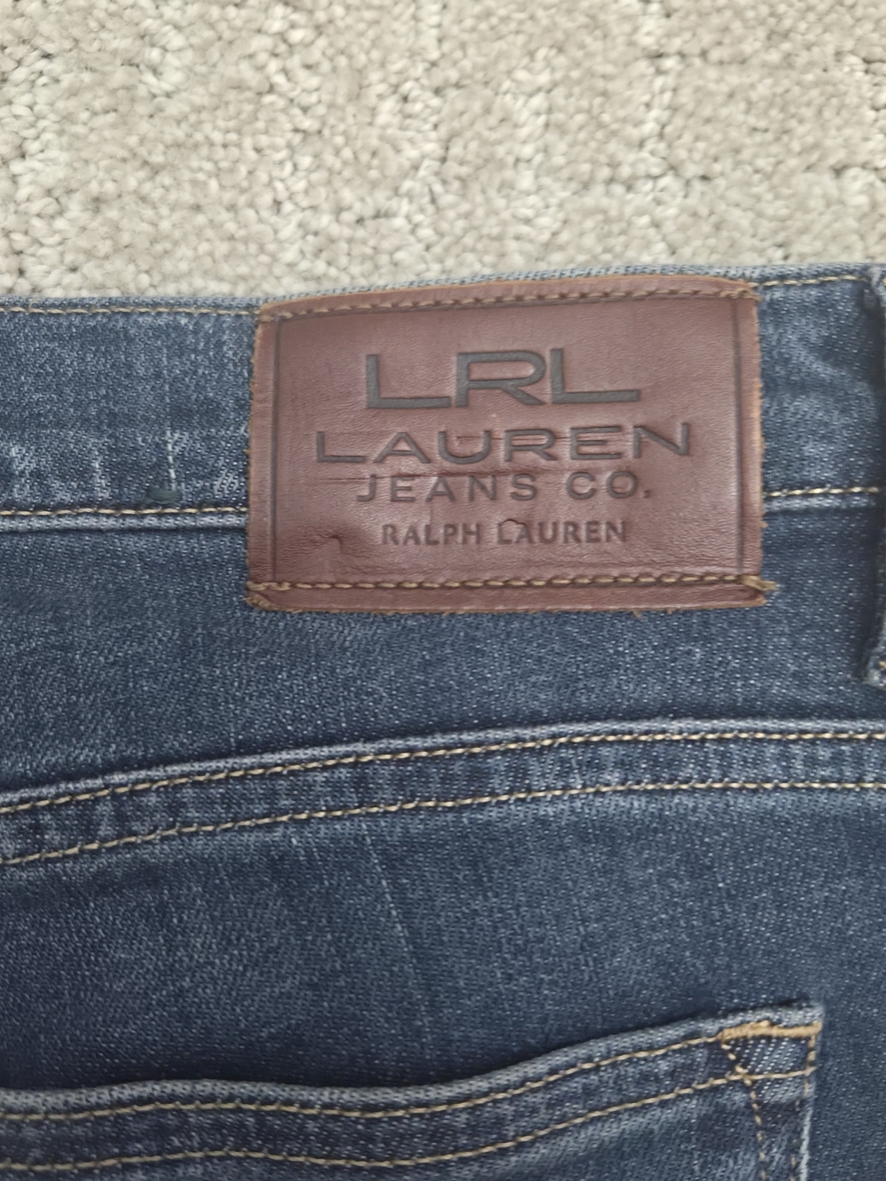 Lauren Jeans Co Ralph Lauren Modern Straight Jeans Womens Size 12 Dark Wash